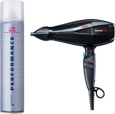 Zdjęcie produktu dla BaByliss PRO Excess HQ 2600W BAB6990IE + Wella Performance Extra Hold Hair Spray (1 kropka) 500ml