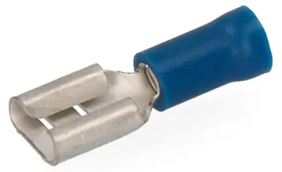 Imagen del producto de Conector Faston hembra, Edm E48627, 6.3 mm, 10 unidades, color azul. Azul, talla única