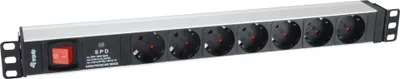 Immagine prodotto di equip Pro - Unità di distribuzione di potenza (installabile a rack) - AC 220-240 V - 3,5 kW - Connettori di uscita: 7 - 1U