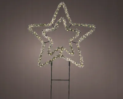 Produktbild von Weihnachtsstern LED Dekoration für draußen 38 cm