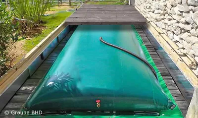 Image de Citerne souple Etroite 10 m3 (10000 L) - (7.97m x 2.86m x 0.7m)