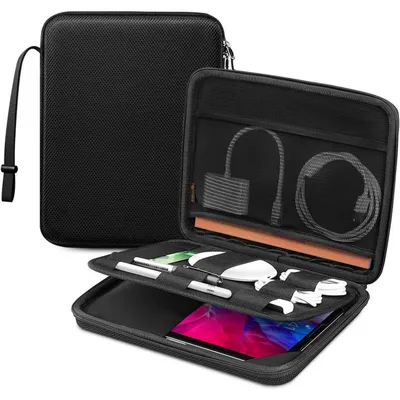 Produktbild von Tablet Tasche mit Organizer für 11 Zoll iPads & Samsung Tabs - Schwarz