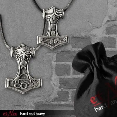 Produktbild von Thors Hammer Anhänger Edelstahl Schmuckset
