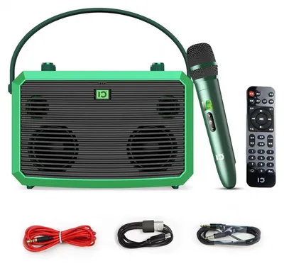 Productafbeelding van Karaokeset Draagbaar - 50W Bluetooth PA-systeem - Draadloze Microfoon - 3,24 kg - Voor Thuis En Feest