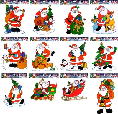 Obrázek produktu pro Vánoční dekorace 3D Santa 30cm