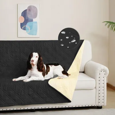 Imagen del producto de Funda para sofá 100% impermeable, perfecta para hogares con mascotas