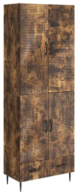 Image de vidaXL, ensemble de deux armoires, matériau de bois imitation chêne fumé