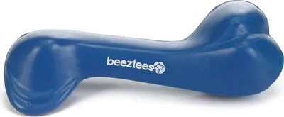 Produktbild von Beeztees Massiv Knochen No3 - Hundespielzeug - blau - 14 cm