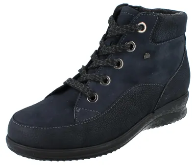 Produktbild von FINN COMFORT Parsenn Damen Winter Schnürstiefel dunkelblau Leder - Größe: UK 5,5