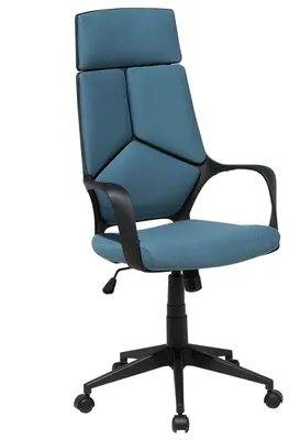 Produktbild von BELIANI Bürostuhl Dunkelblau und Schwarz Stoffbezug Höhenverstellbar Drehbar mit Armlehnen Bremsbaren Rollen Arbeitszimmer Drehstuhl Arbeitsstuhl