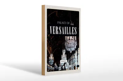 Produktbild von Holzschild Reise 20x30cm Palace of Versailles France Schloss