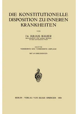 Produktbild von Bauer, J: Konstitutionelle Disposition ¿u inneren Krankheite