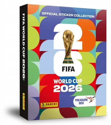 Produktbild von PANINI FIFA WORLD CUP 2026 TREASURE BOX HARDCOVER 24 x POUCH 168 stickers