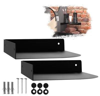 Produktbild von SOTECH Wandeckregal HOVER-XIII 200 x 150 x 30 mm schwarz (2 Stück)
