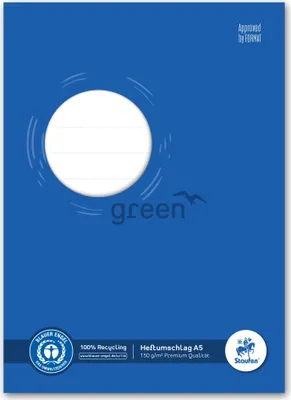 Produktbild von Staufen® green 794004501 Heftschoner - A5, 150 g, blau, Recycling