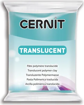 Produktbild von Cernit 6x Translucent 56g, Türkisblau - Türkisblau CE0920056280C