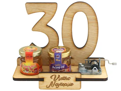 Obrázek produktu pro Dárkový stojan 30 let s flašinetem SK