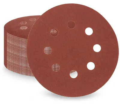Productafbeelding van Schuurvellen, korrel 400, 100 stuks, 125 mm, 8 gaten, klittenbandschuurpapier voor excenterschuurmachines