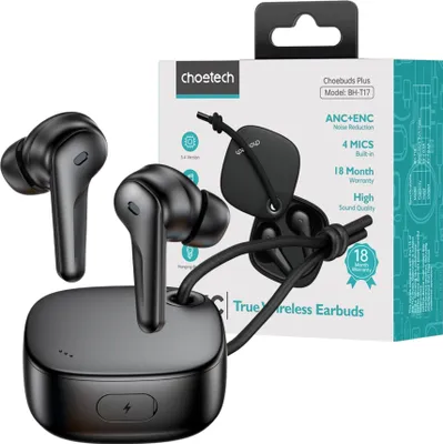 Obrázek produktu pro TWS Choetech BH-T17 ANC+ENC Wireless Headphones (black)