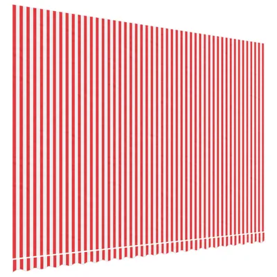 Obrázek produktu pro Náhradní plachta na markýzu červené a bílé pruhy 5 x 3,5 m