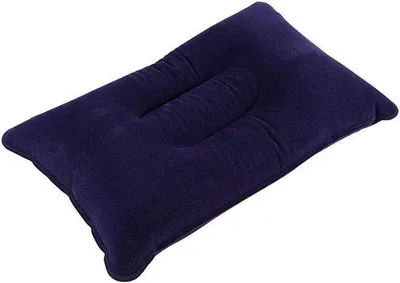Image de Sac de couchage gonflable - Sac de couchage de voyage - Activités de plein air - Conception ergonomique - 35 x 21,5 cm - Bleu