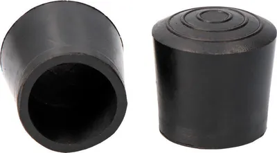 Produktbild von Außendüse aus schwarzem Gummi, Ø22 mm