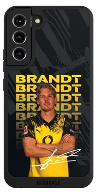 Produktbild von NIVOCASE Handyhülle für Samsung Galaxy S22+  Hülle NIVOpure Case Schwarz BVB Borussia Dortmund Julian Brandt