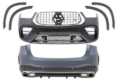 Produktbild von Bodykit für Mercedes GLE W167 SUV 19+ GLE 63S Design Stoßstange Kühlergrill Endrohre.