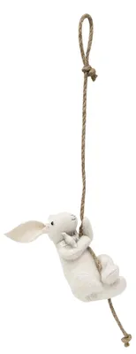 Productafbeelding van Clayre & Eef Knuffelkonijn, 8x9x16/50 cm, wit, synthetisch materiaal