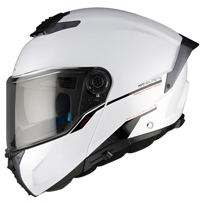 Produktbild von MT ATOM 2 SV SOLID Klapphelm XXL in weiß