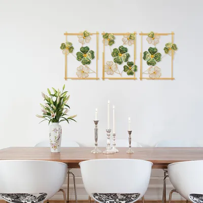 Immagine prodotto di Wallity, Huayin- TNL1914, Verde, Altre decorazioni per la casa, 50 x 70 x 5 cm, 100% metallo