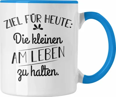 Produktbild von Trendation - Lustige Tasse für Kindergärtnerin Erzieherin Geschenk Spruch Kaffeetasse Kindergarten Erzieher Tasse mit Spruch (Blau)