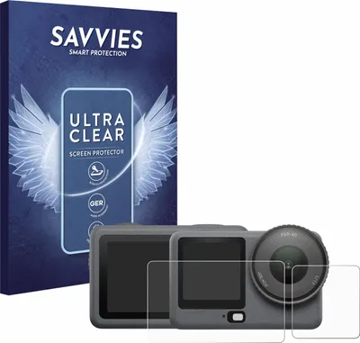 Produktbild von 18x Für DJI Osmo Action 6 Schutzfolie Savvies Displayschutz Display Schutz Folie Klar Transparent