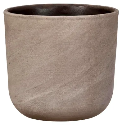 Produktbild von La Natura, Blumentopf aus Keramik, Farbe: Travertino, 27,3 cm Durchmesser, 25,8 cm hoch, 7,9 l Vol.