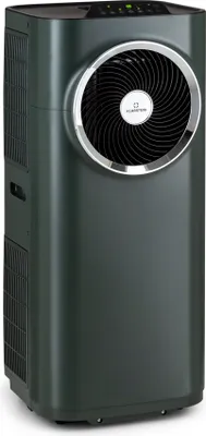 Produktbild von Klarstein Kraftwerk Eco Smart 11 Mobiles Klimagerät - 11500 BTU, 35-59 m², WiFi & App-Steuerung, 3-in-1 Klimaanlage, Ventilator & Entfeuchter, Leise 50 dB, A+ Effizienz, Fensterkit Inkl., Anthrazit
