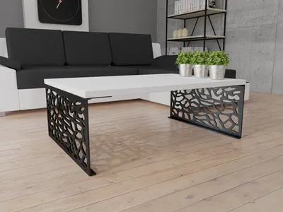 Obrázok produktu pre Konferenčný stolík DORLIP 3 - matný čierny / lesklý biely