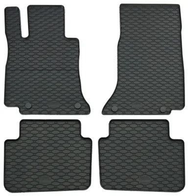 Gummifußmatten Set 4-teilig für Mercedes W206 / S206 (6/2021-), schwarz