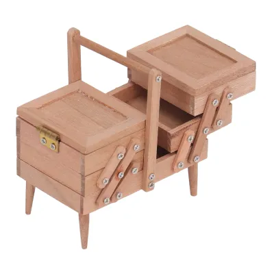 Produktbild von Puppenhaus-Nähkasten,Puppenhaus-Nähset,Puppenhaus-Miniatur-Nähkasten,1:12 Puppenhaus-Nähkasten,Puppenhaus-Nähwerkzeug,Puppenhaus-Dekoration