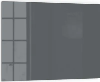 Produktbild von DEQORI Küchenrückwand Glas 80x60 cm 'Dunkelgrau' Spritzschutz Bad Rückwand Küche