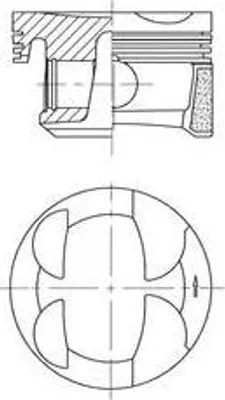 Produktbild von KOLBENSCHMIDT 41705600 Kolben für MINI Schrägheck (R56) passend für PEUGEOT 2008 Kombi (CU) 207 (WA, WC) 207 CC (WD) für CITROËN BERLINGO (B9)