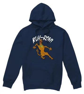 Immagine prodotto di Felpa con cappuccio unisex "Ruh Roh" di Scooby Doo, taglia XL, colore blu navy (TV40820)