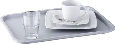 Obrázok produktu pre Nezlomiteľný podnos, 35 x 27 cm, sivý, vhodný do umývačky riadu