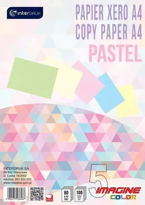 Zdjęcie produktu dla Papier Ksero A4/100K Kolor Pastel A' 6487