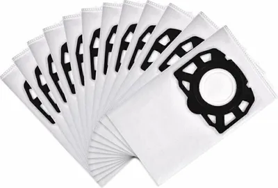 Produktbild von 12 Staubsaugerbeutel für Kärcher WD4, WD5, WD6, passend für Kärcher MV4, MV5, MV6 Nass- und Trockensauger