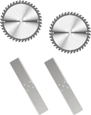 Produktbild von Rasenmähermesser,Mähmesser, zwei 6"-Rundmesser und zwei 6"-Vierkantmesser