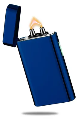 Produktbild von Elektrisches Lichtbogen Feuerzeug USB Aufladbar Plasma Winddicht Blau