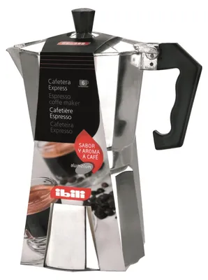Produktbild von IBILI - Express-Kaffeekocher Bahia, 6 Tassen, 300 ml, Aluminium
