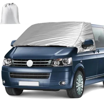 Zdjęcie produktu dla Osłona na przednią szybę do VW T5 Caddy (2010-2020), termoizolacyjna, składana, srebrna