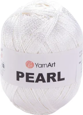 Zdjęcie produktu dla Yarn Art Pearl 106 White Przędza dziewiarska