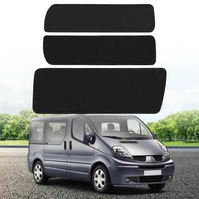 Immagine prodotto di Tappetini per auto, 3 pezzi, in velluto, su misura per Renault Trafic dal 2014 al 2026